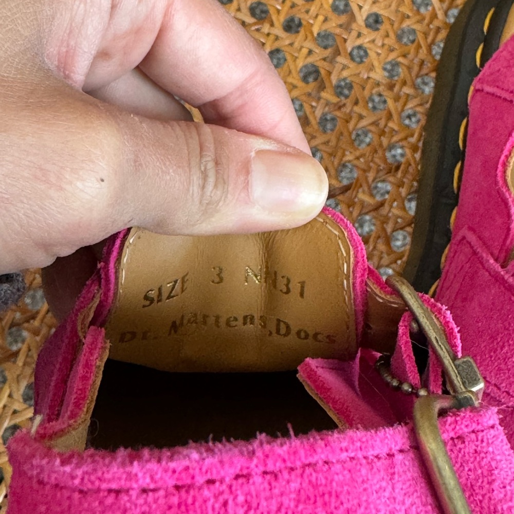 Dr. Martens Pink JORGE MADE IN ENGLAND SUEDE SLINGBACK MULES - Picture 8 of 11